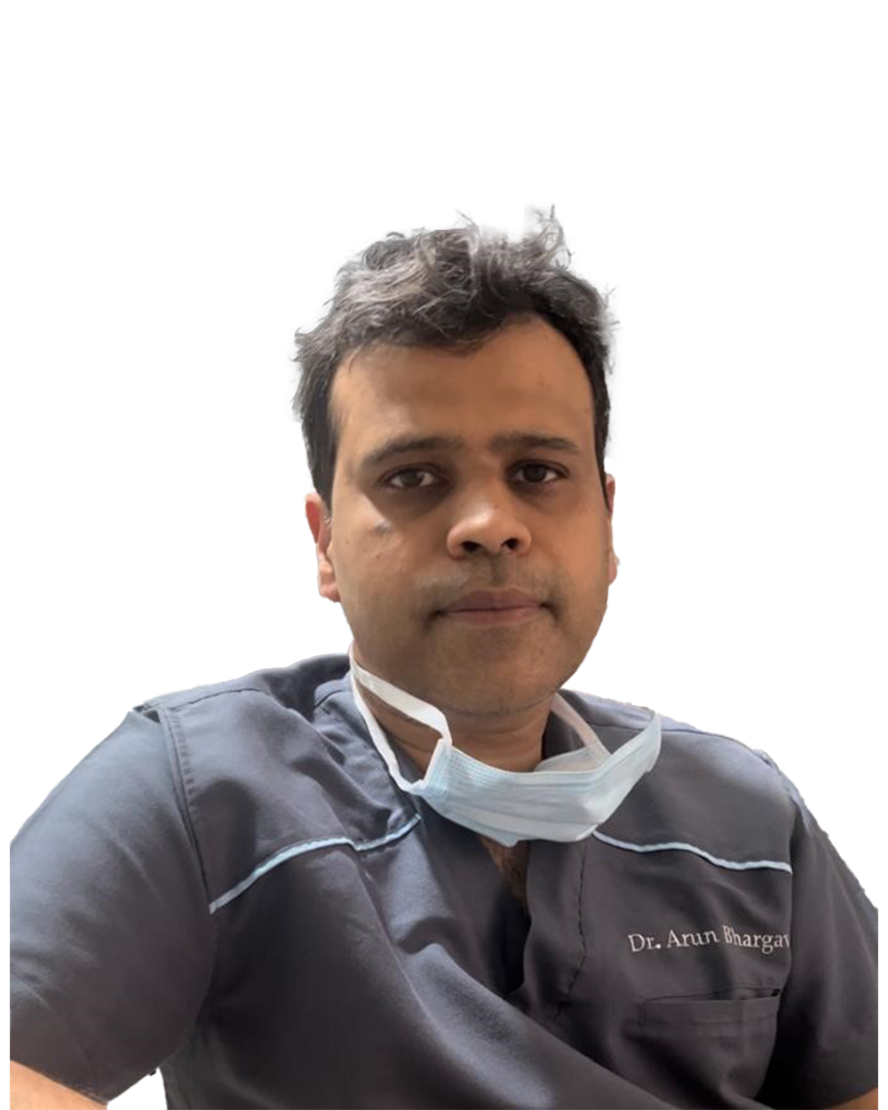 Dr. Arun Bhargava​ is featured in a professional setting, representing Best eye doctors in Indore