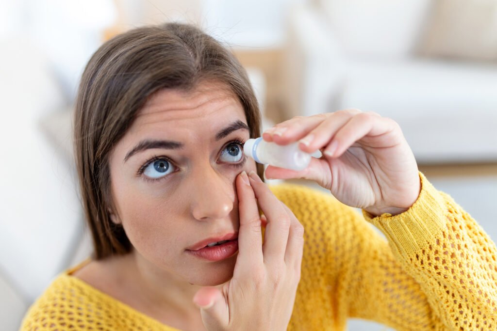 Why do my eyes hurt when I wash my face?
