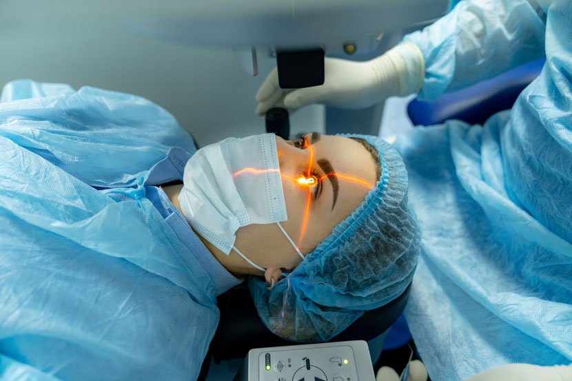 Risks and side effects of laser eye surgery including dry eyes and vision issues