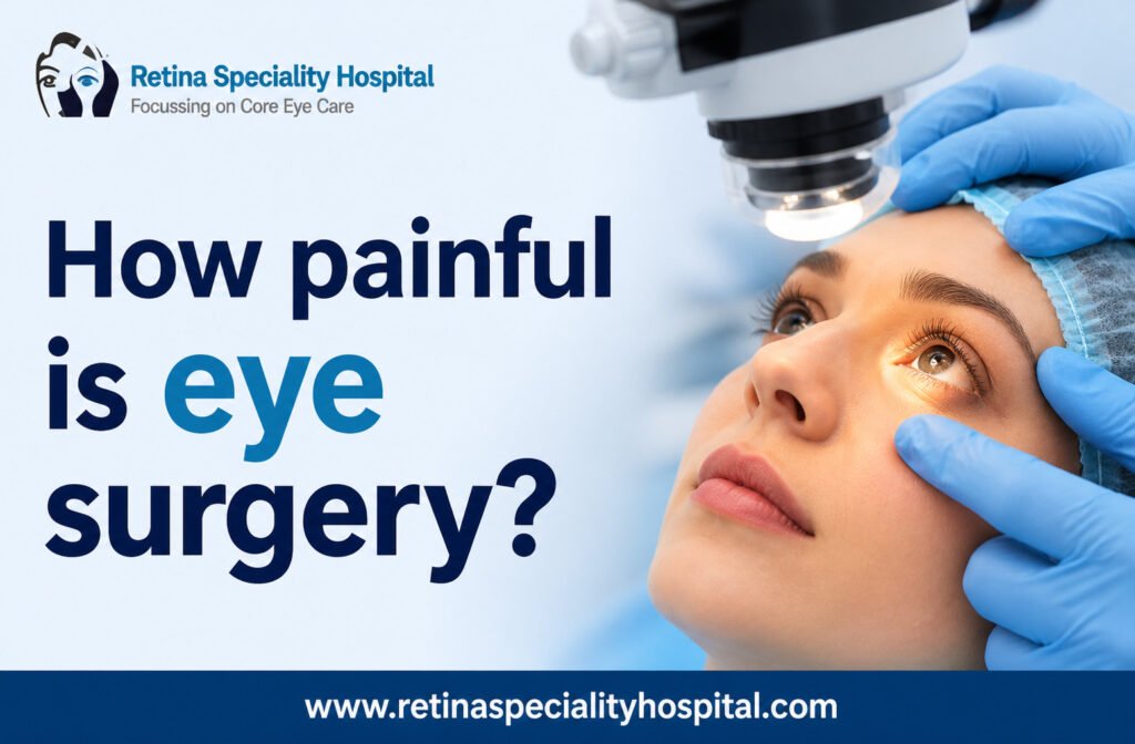 How painful is eye surgery?