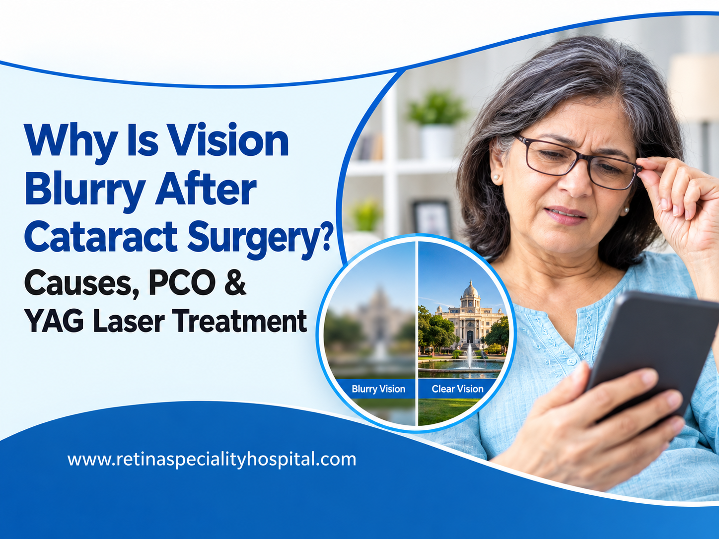 Why Is Vision Blurry After Cataract Surgery? Causes, PCO & YAG Laser Treatment